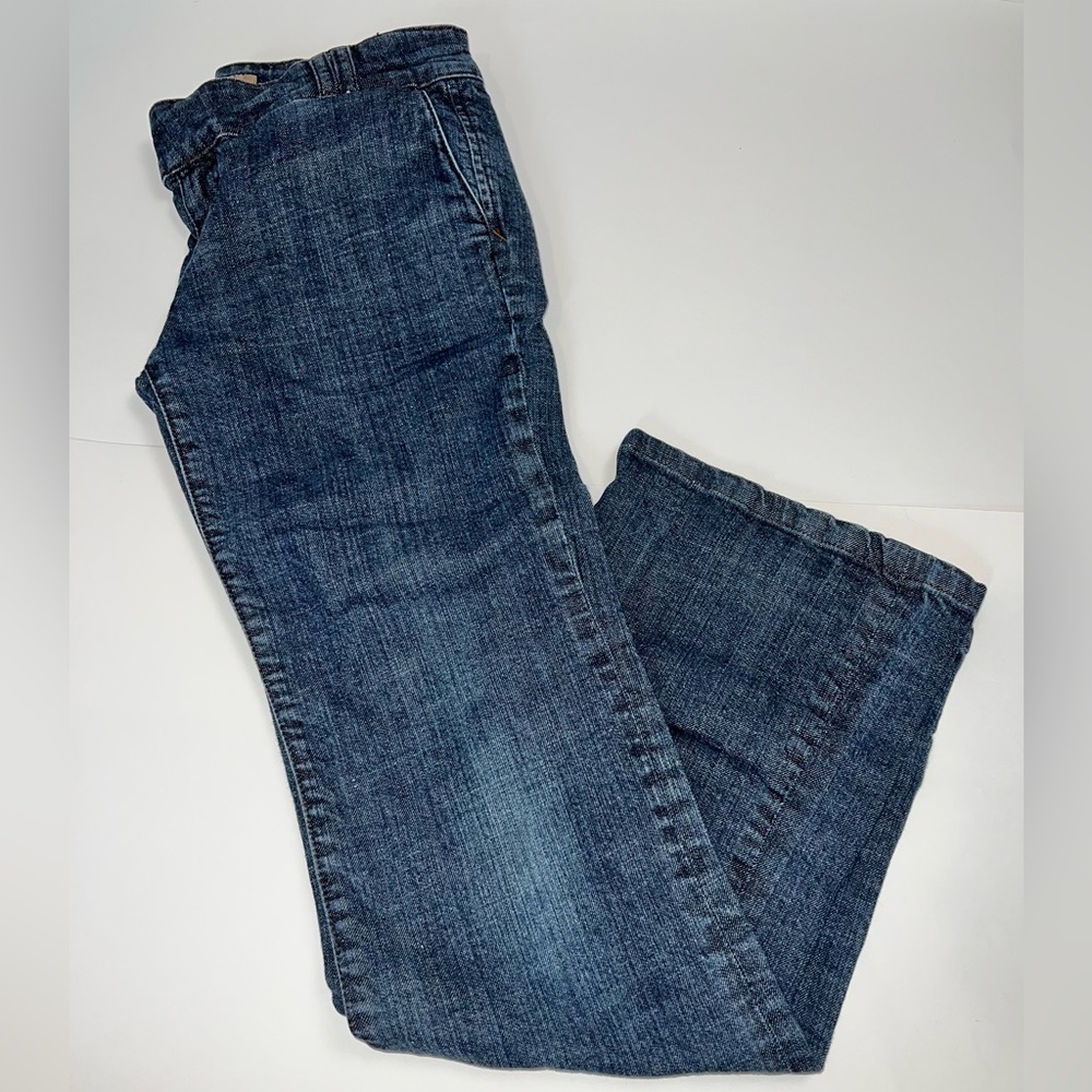Womens Jeans Size 28 Bootcut SEE THRU SOUL Medium Blue Wash Stretch Denim Mid